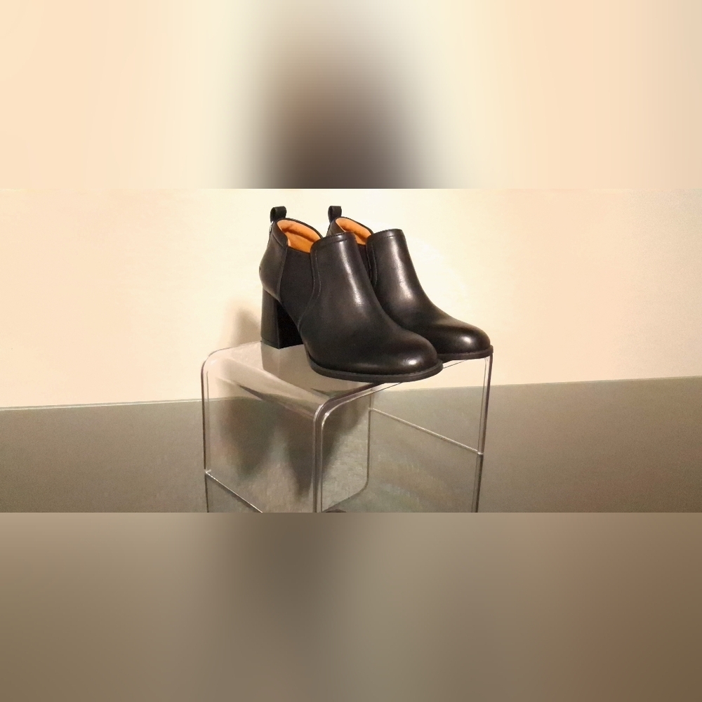 Hush Puppies Black Heeled Boots